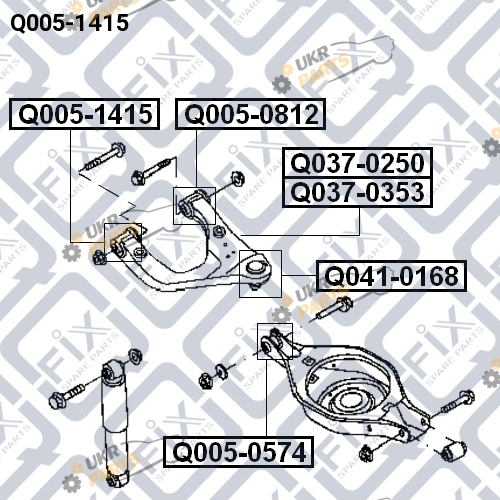 Сайлентблок рычага Q-FIX Q005-1415
