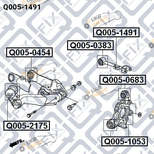 Рычаг подвески Q-FIX Q005-1491