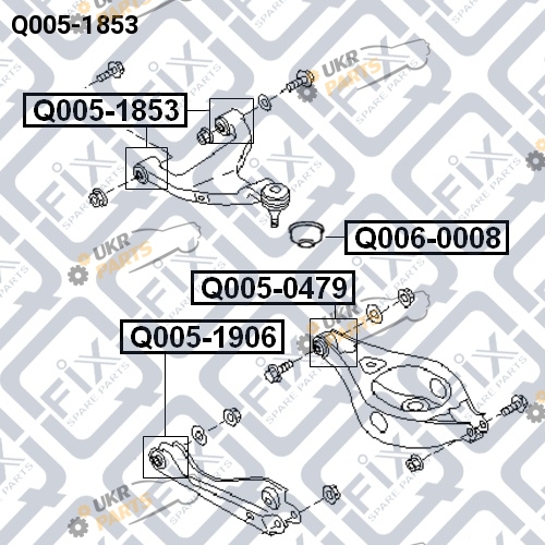 Сайлентблок рычага Q-FIX Q005-1853 Сайлентблок рычага Q-FIX Q005-1853