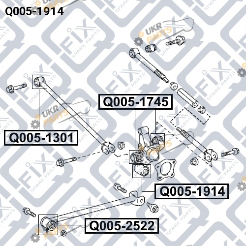 Сайлентблок рычага Q-FIX Q005-1914