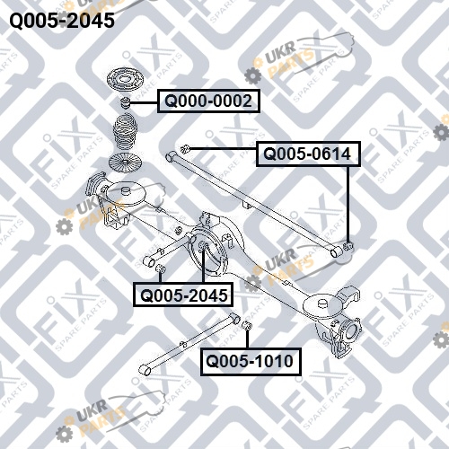 Сайлентблок рычага Q-FIX Q005-2045 Сайлентблок рычага Q-FIX Q005-2045