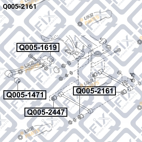 Сайлентблок рычага Q-FIX Q005-2161