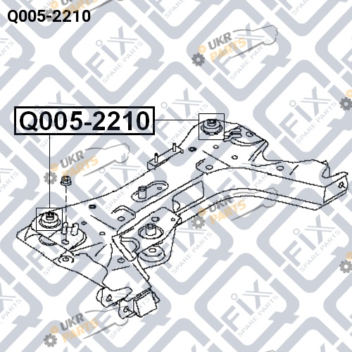 Сайлентблок рычага Q-FIX Q005-2210 Сайлентблок рычага Q-FIX Q005-2210