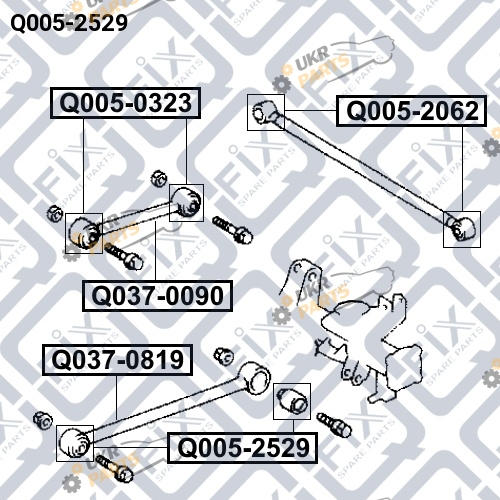 Сайлентблок рычага Q-FIX Q005-2529