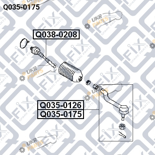 Наконечник рулевой тяги Q-FIX Q035-0175