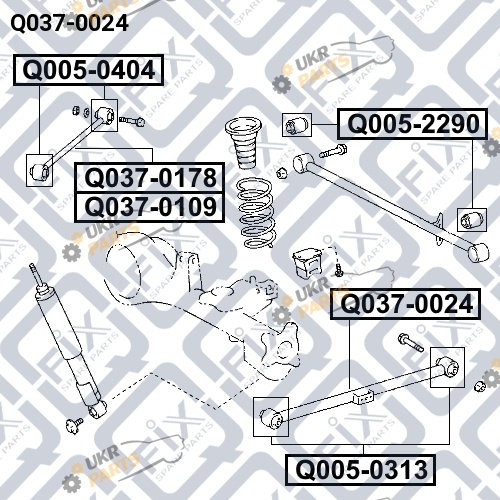 Сайлентблок рычага Q-FIX Q037-0024