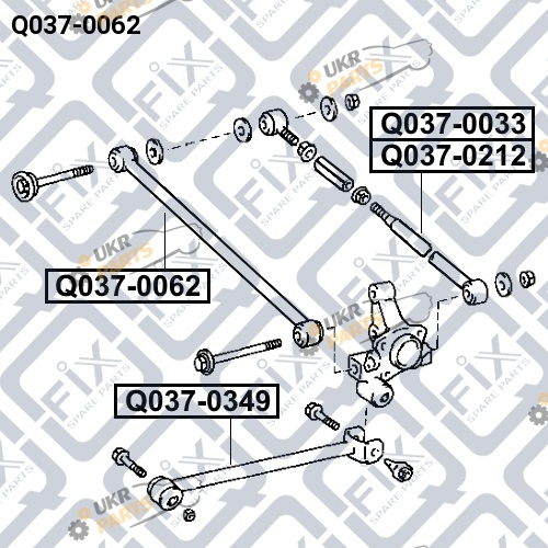 Рычаг подвески Q-FIX Q037-0062