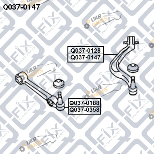 Рычаг подвески Q-FIX Q037-0147