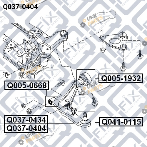 Рычаг подвески Q-FIX Q037-0404