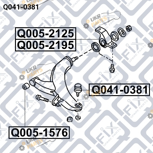 Шаровая опора Q-FIX Q041-0381