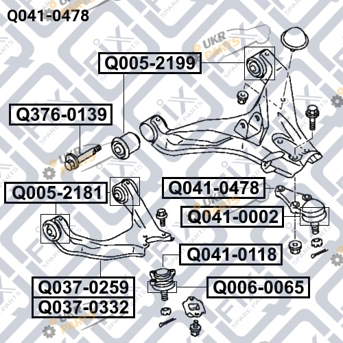 Шаровая опора Q-FIX Q041-0478