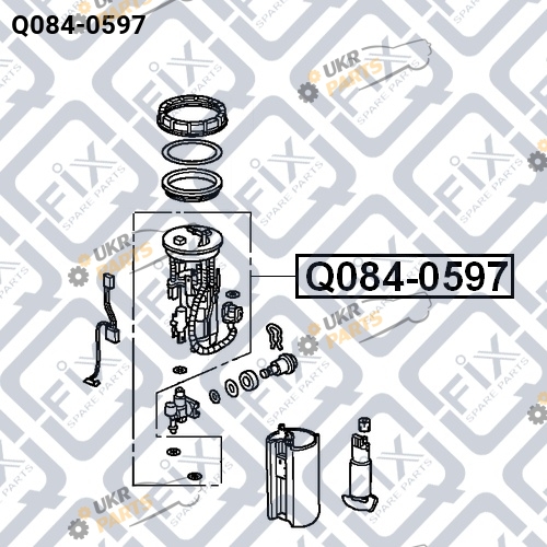 Топливный фильтр Q-FIX Q084-0597 Топливный фильтр Q-FIX Q084-0597