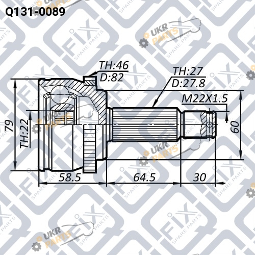 ШРУС Q-FIX Q131-0089 ШРУС Q-FIX Q131-0089