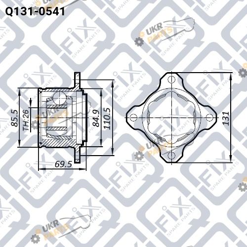 ШРУС Q-FIX Q131-0541 ШРУС Q-FIX Q131-0541