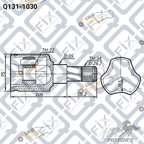 ШРУС Q-FIX Q131-1030 ШРУС Q-FIX Q131-1030