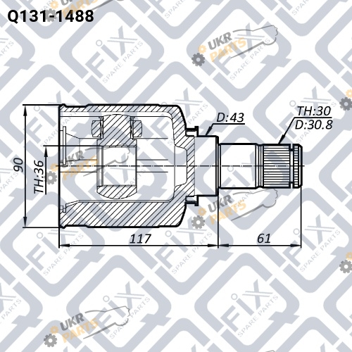 ШРУС Q-FIX Q131-1488 ШРУС Q-FIX Q131-1488