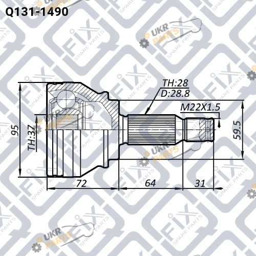 ШРУС Q-FIX Q131-1490 ШРУС Q-FIX Q131-1490