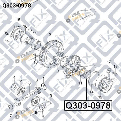 Сальник полуоси Q-FIX Q303-0978 Сальник полуоси Q-FIX Q303-0978