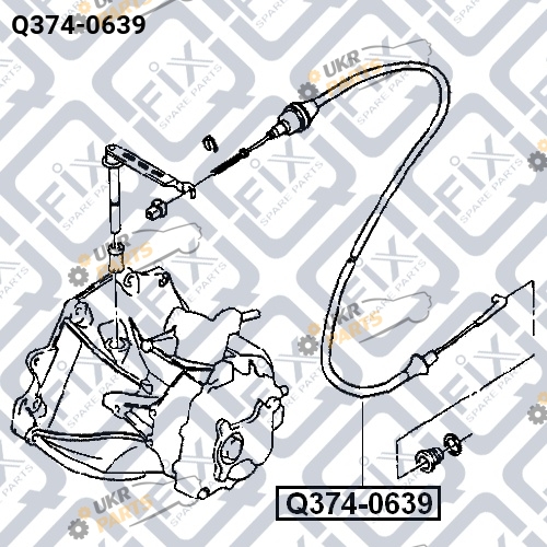 Трос сцепления Q-FIX Q374-0639 Трос сцепления Q-FIX Q374-0639