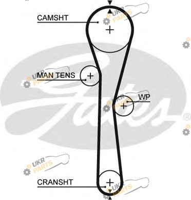 Ремень ГРМ GATES 5577XS