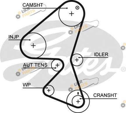 Ремень ГРМ GATES 5587XS