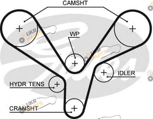 Ремень ГРМ GATES 5636XS