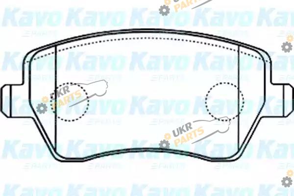 Тормозные колодки KAVO PARTS BP-6570
