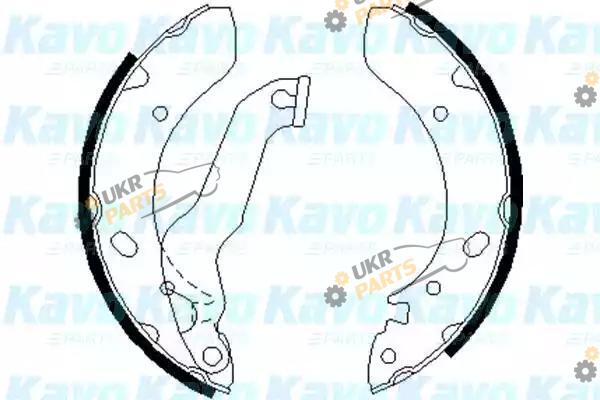Тормозные колодки барабанные KAVO PARTS BS-3404
