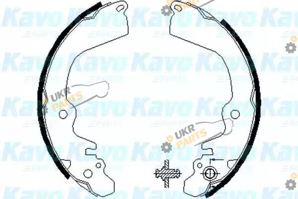 Тормозные колодки барабанные KAVO PARTS BS-6407