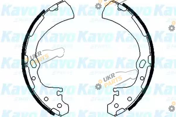 Тормозные колодки барабанные KAVO PARTS BS-7408