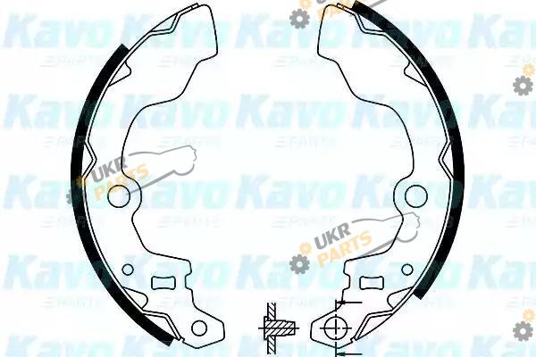 Тормозные колодки барабанные KAVO PARTS BS-8921
