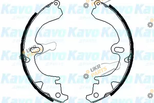 Тормозные колодки барабанные KAVO PARTS BS-9904