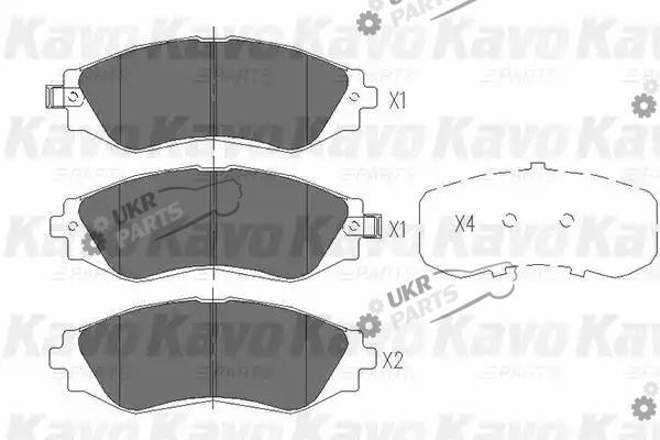 Тормозные колодки KAVO PARTS KBP-1001