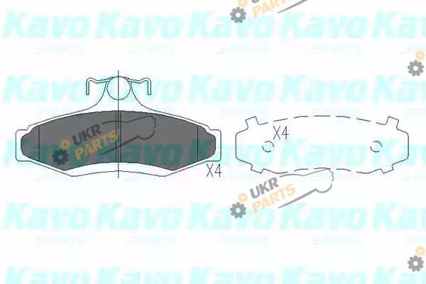 Тормозные колодки KAVO PARTS KBP-1006