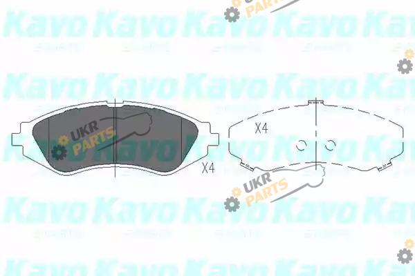 Тормозные колодки KAVO PARTS KBP-1008