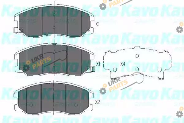 Тормозные колодки KAVO PARTS KBP-1009
