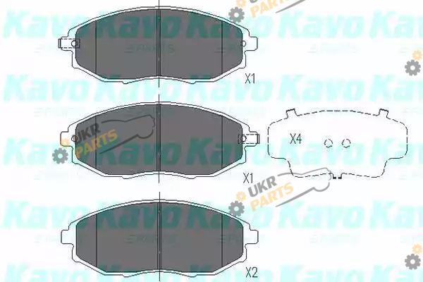 Тормозные колодки KAVO PARTS KBP-1011