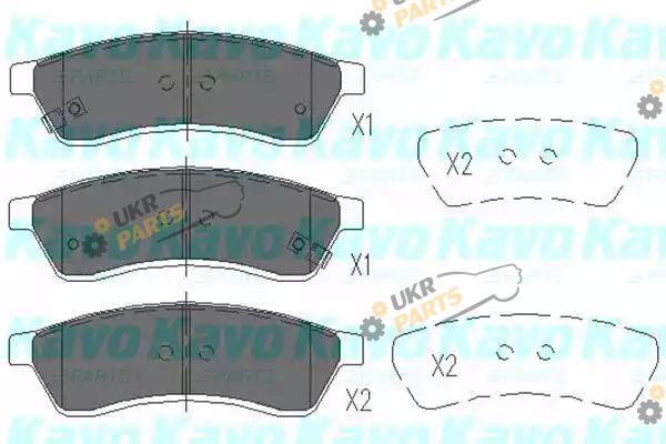 Тормозные колодки KAVO PARTS KBP-1012
