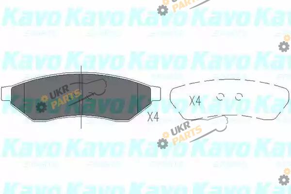 Тормозные колодки KAVO PARTS KBP-1015