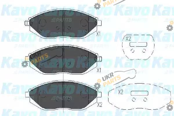 Тормозные колодки KAVO PARTS KBP-1017