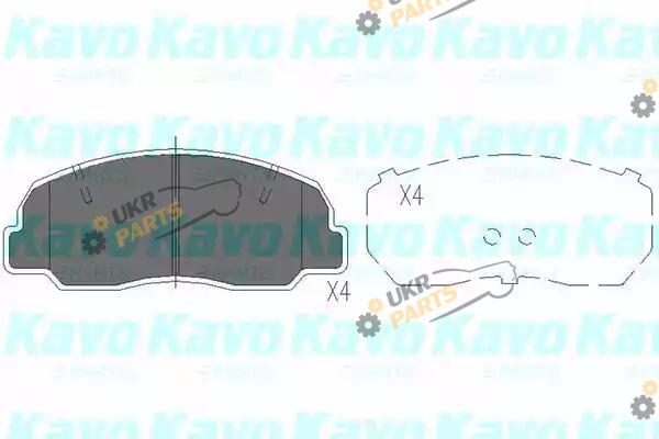 Тормозные колодки KAVO PARTS KBP-1504