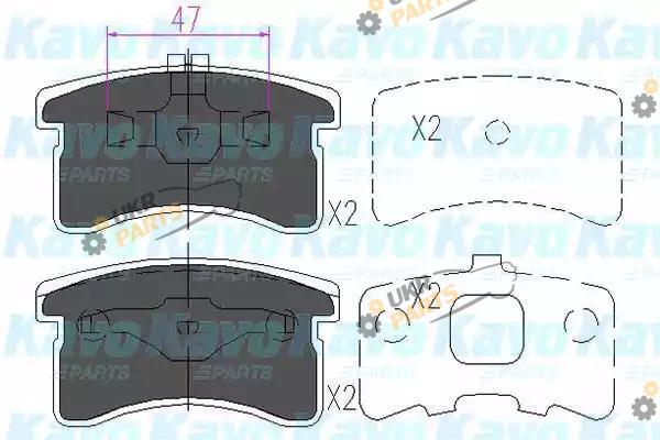 Тормозные колодки KAVO PARTS KBP-1506