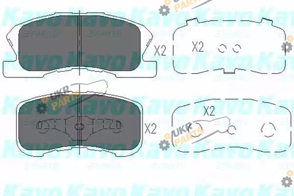 Тормозные колодки KAVO PARTS KBP-1508