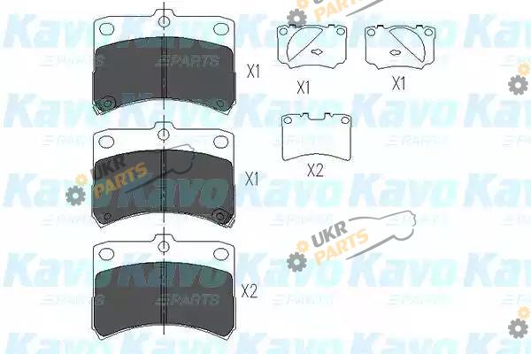 Тормозные колодки KAVO PARTS KBP-1510