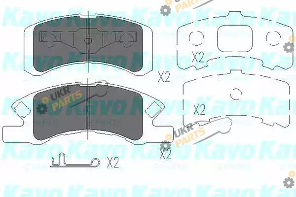 Тормозные колодки KAVO PARTS KBP-1511