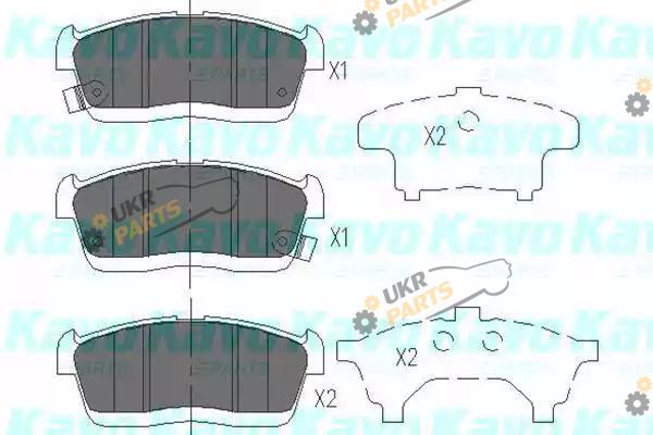 Тормозные колодки KAVO PARTS KBP-1515