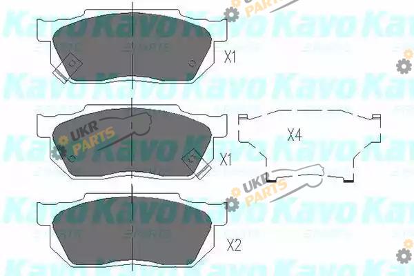 Тормозные колодки KAVO PARTS KBP-2001