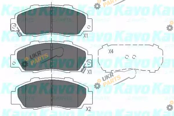 Тормозные колодки KAVO PARTS KBP-2002