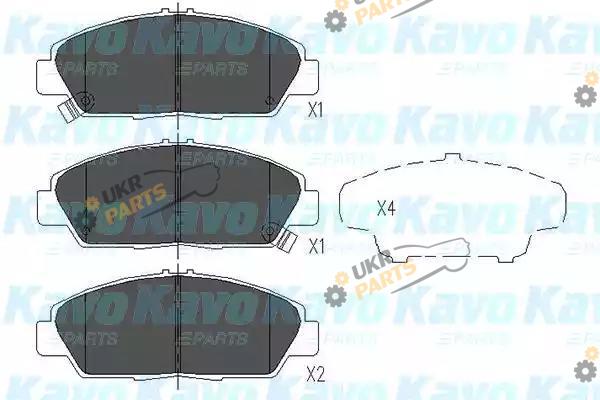 Тормозные колодки KAVO PARTS KBP-2005