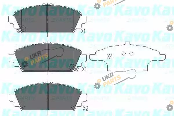 Тормозные колодки KAVO PARTS KBP-2010